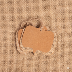 Jute tekstvak labels